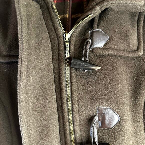 Brooks Brothers Womens Duffle Coat Jacket Toggle Hooded Wool Brown Size 2 Winter - Picture 11 of 16